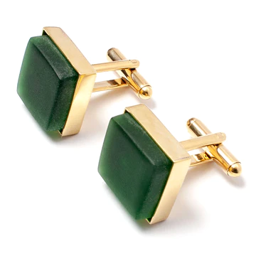 Gold Cuff Links - Premium product from Smart Glass Recycled Jewelry collection