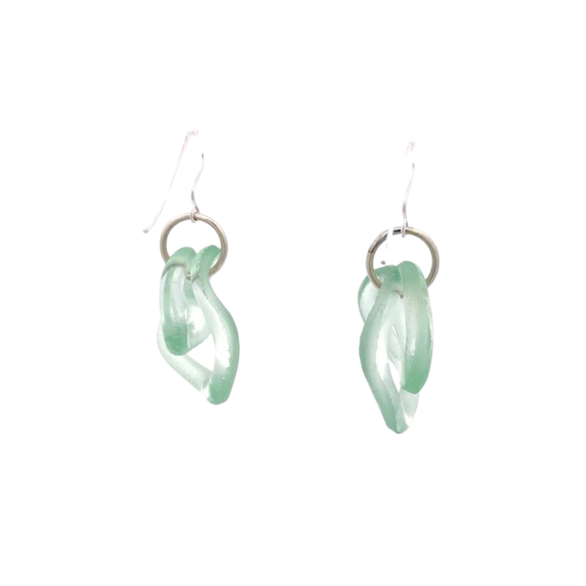 Coca Cola Simple Wave Earrings - Premium product from Smart Glass Recycled Jewelry collection