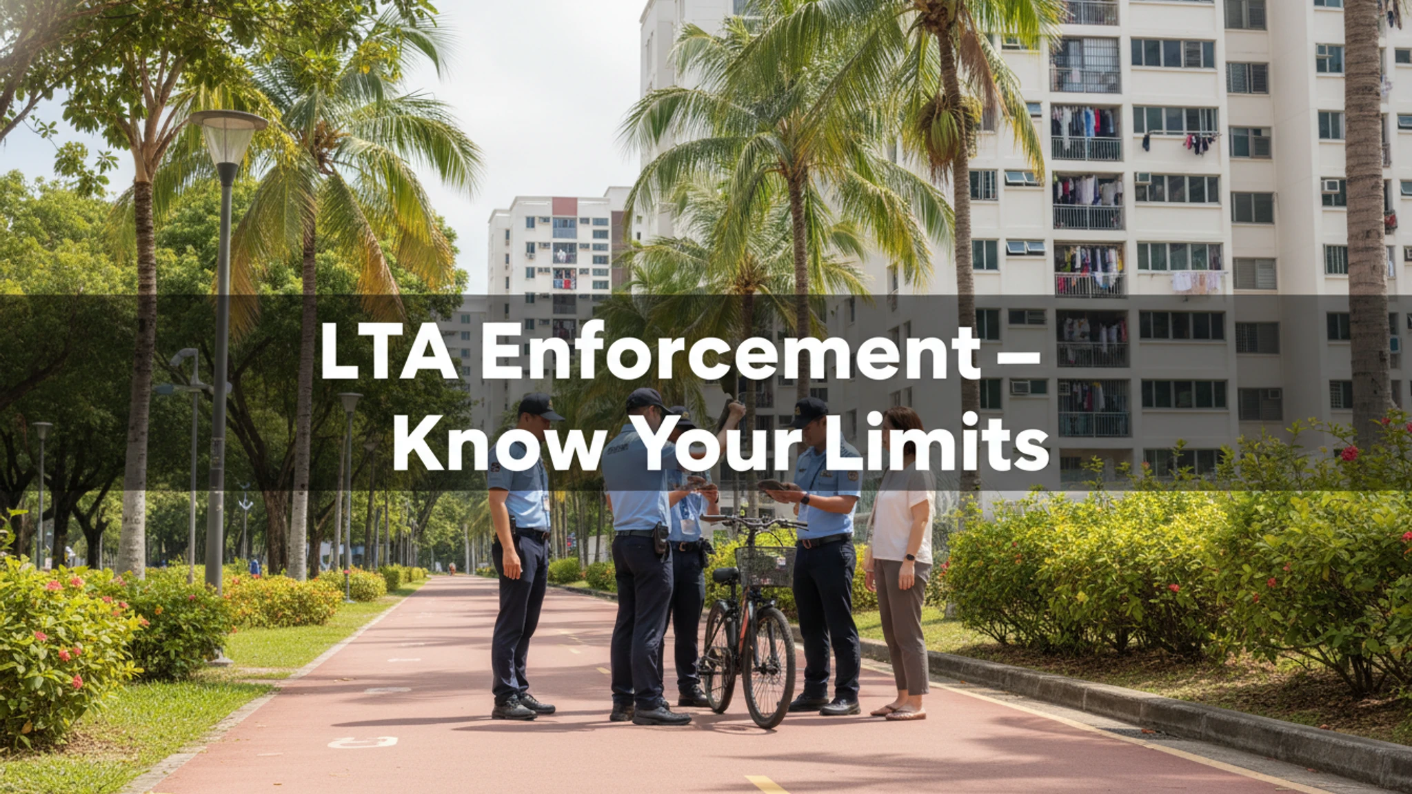 LTA enforcement ebike speed check singapore PCN