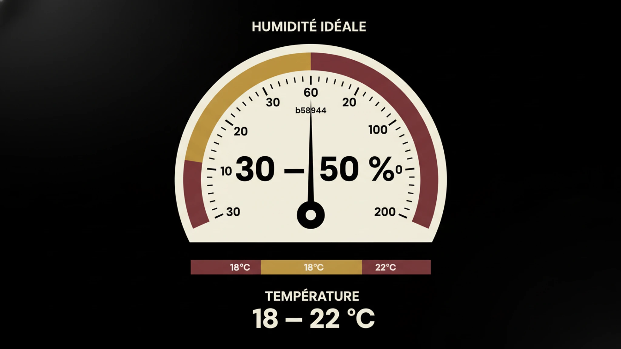 Humidité idéale vinyle 30 à 50% température 18 à 22 degrés Québec