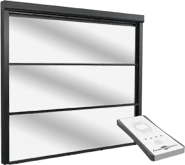 Vertical sliding glass system