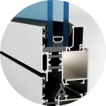 Aluminium profile section