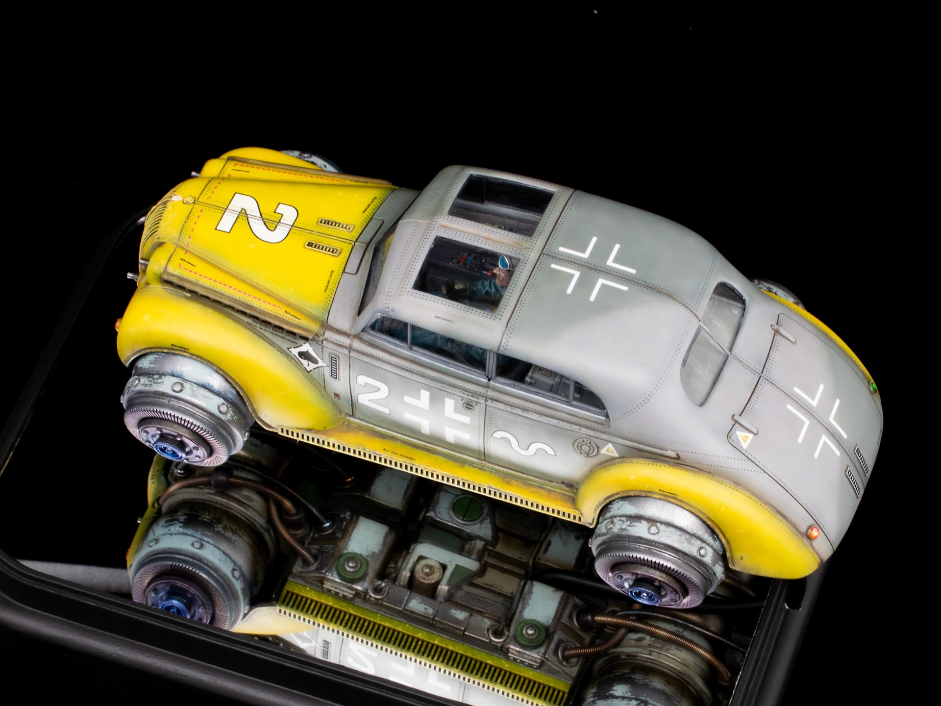 1:35 · "Opel Rasiermesser" (Straight Razor). Flying car in dieselpunk — фото 4 из 10