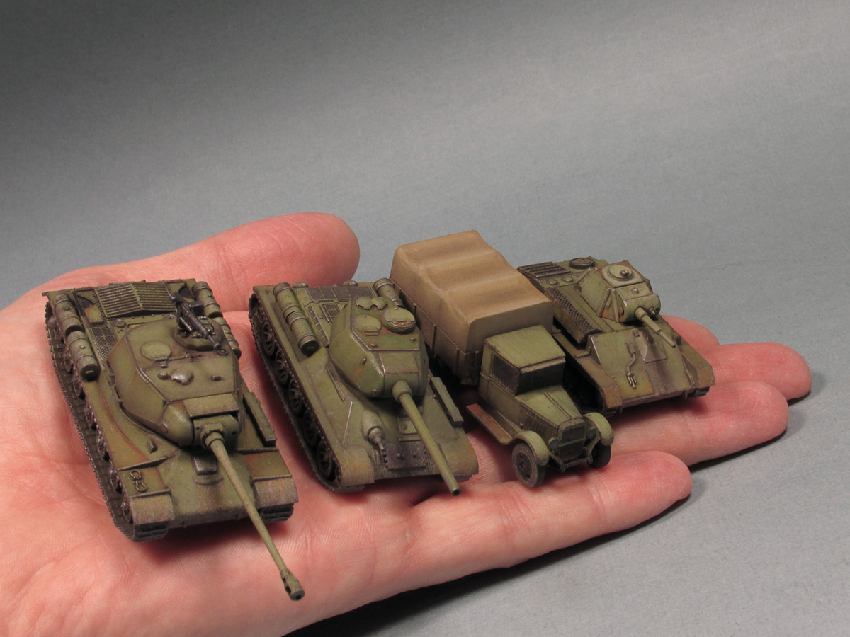 1:100 · ИС-2, Т-34/85, Т-70, ЗиС-5