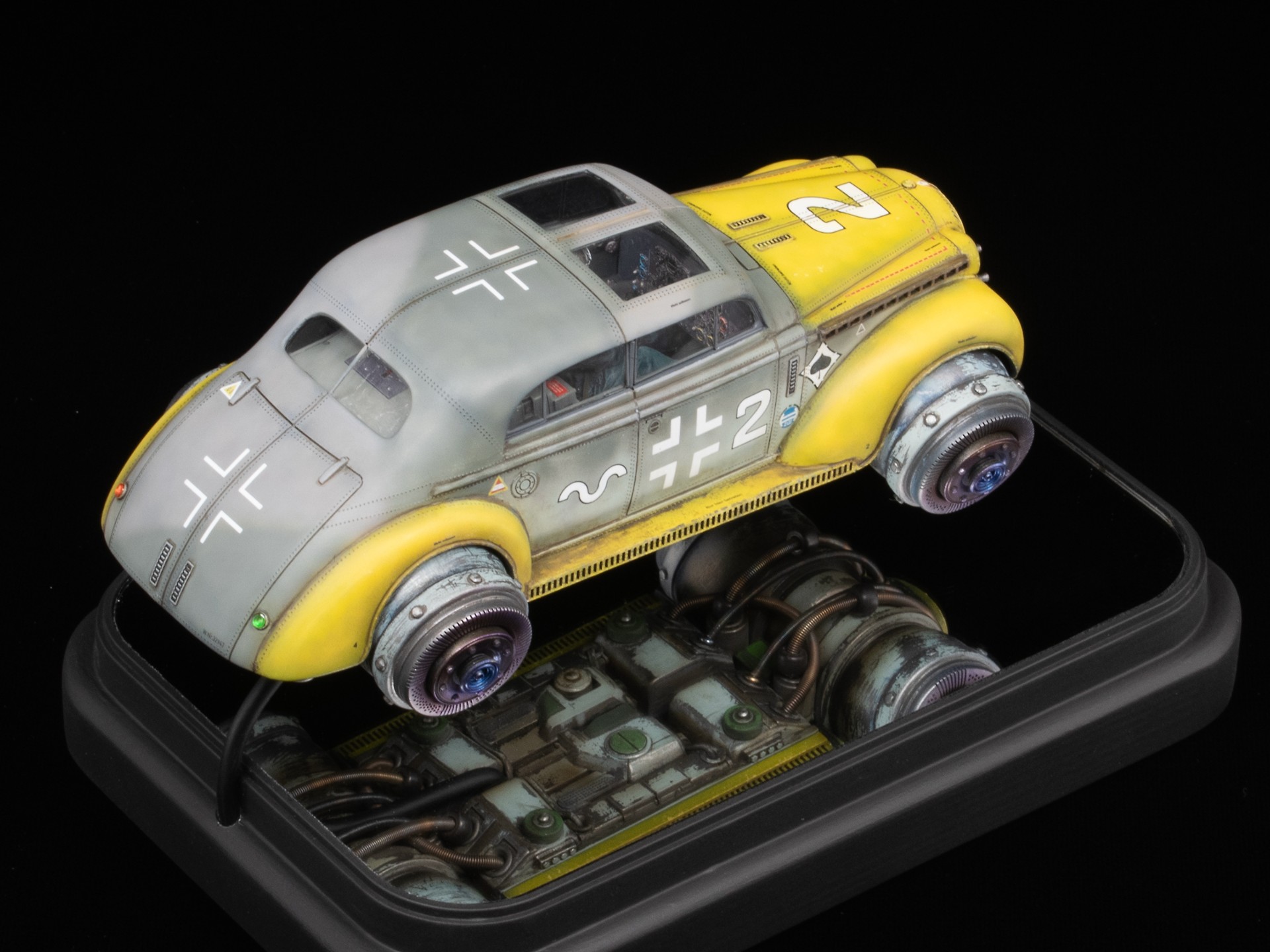 1:35 · "Opel Rasiermesser" (Straight Razor). Flying car in dieselpunk — фото 6 из 10
