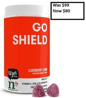 Go Shield Vitamin C, Zinc and Elderberry Dietary Supplement
