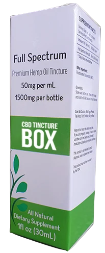 30ml CBD tincture boxes