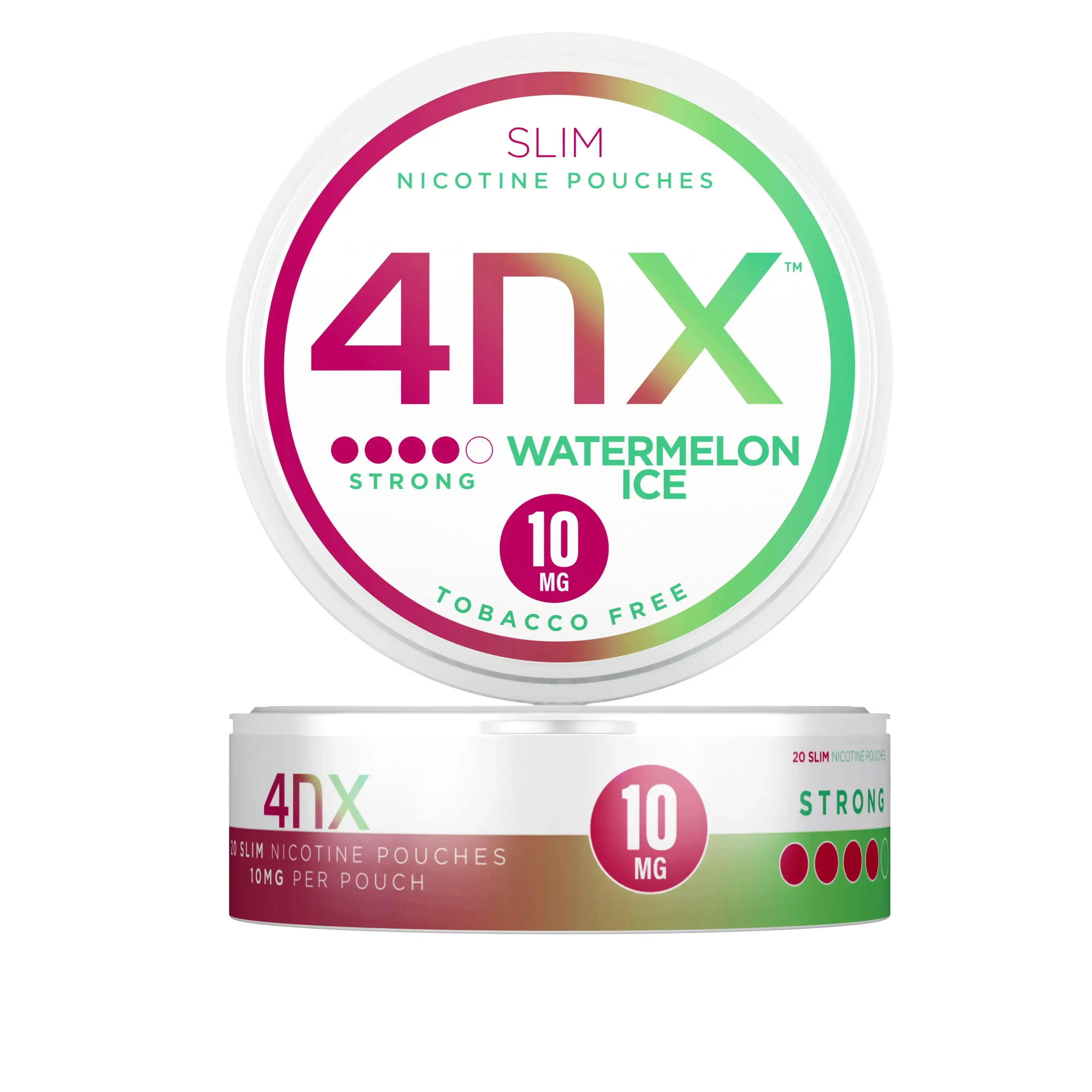 Watermelon Ice Strong Nicotine Pouches by 4NX 10mg