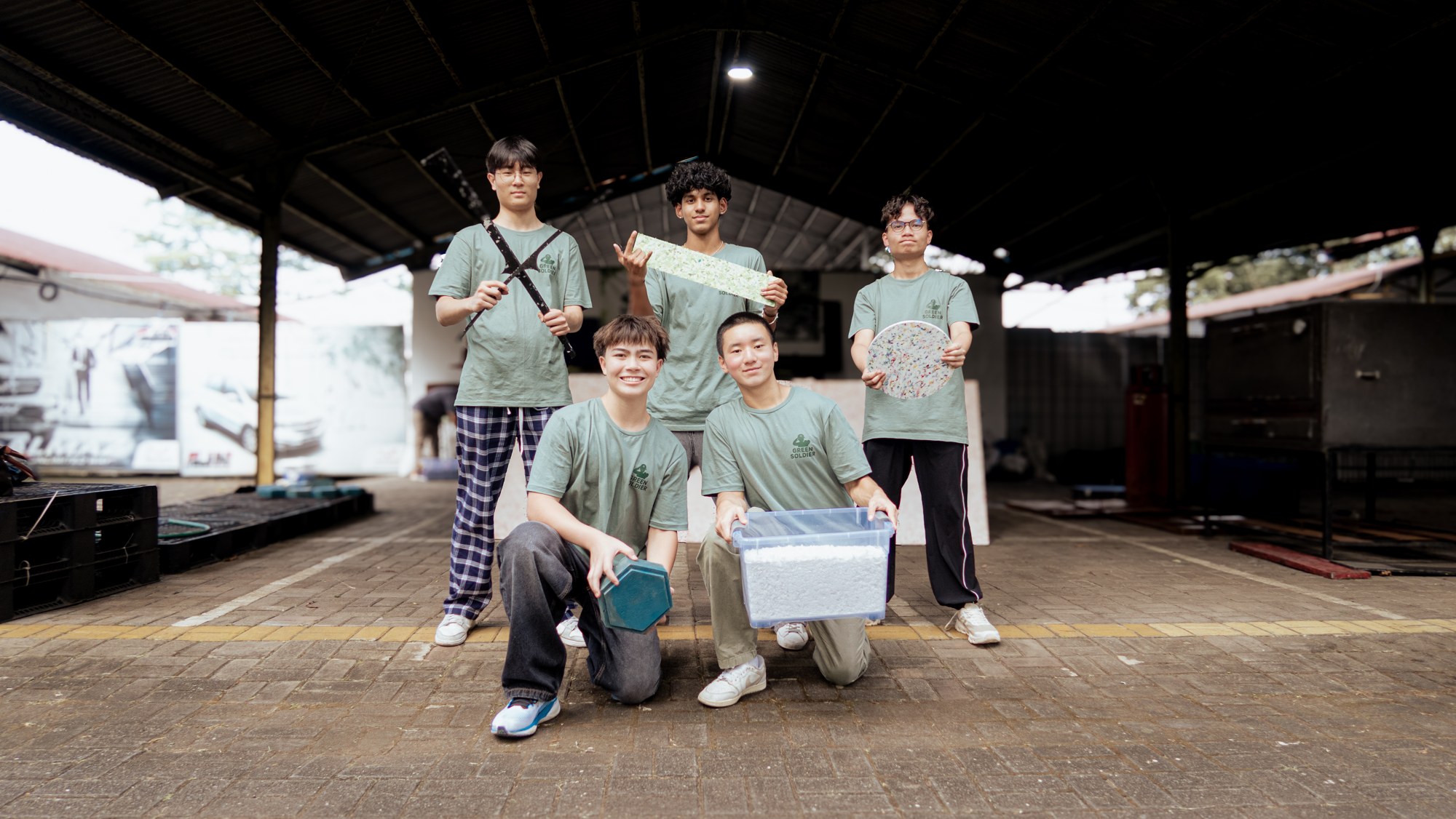 Green Soldier team at the workshop
