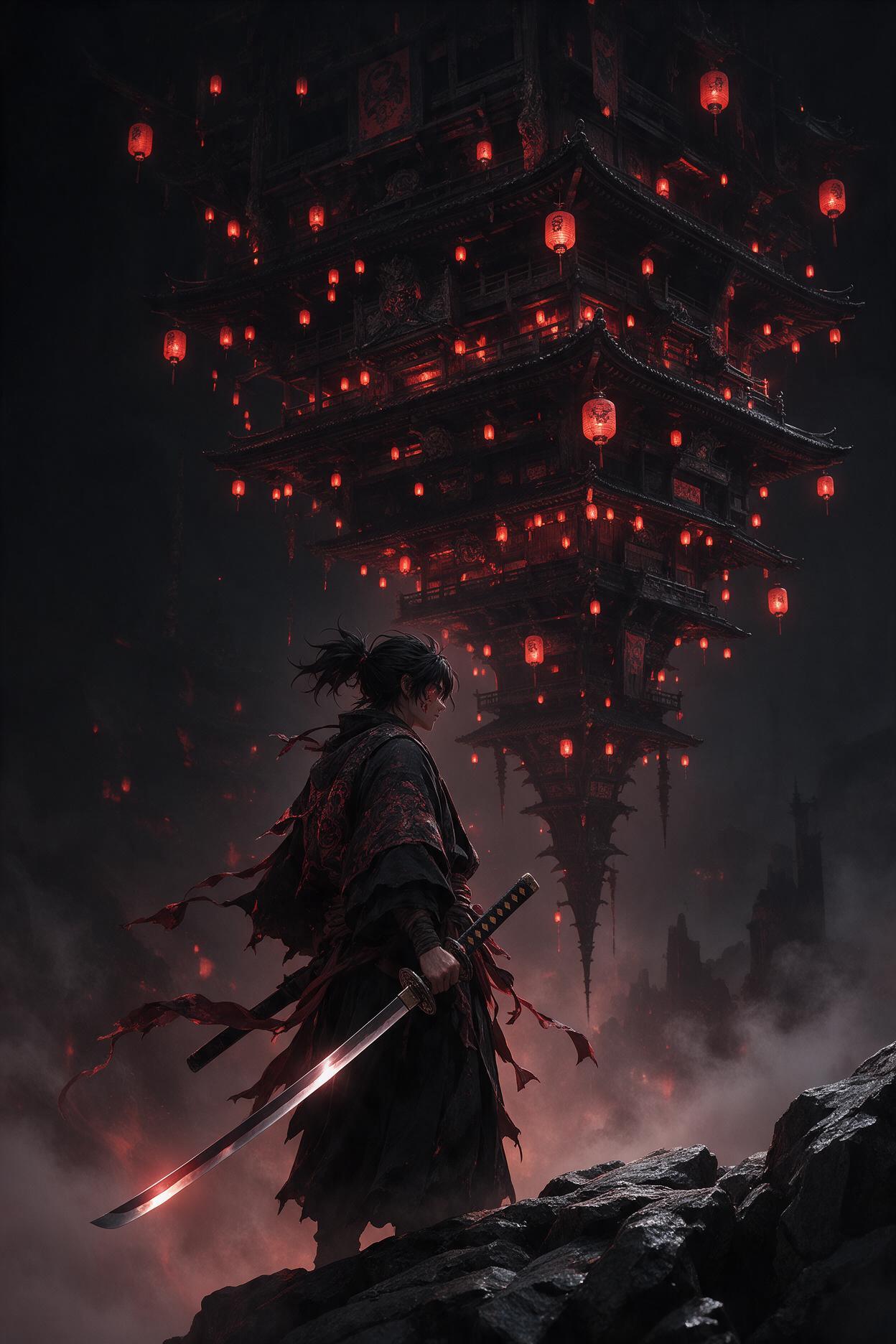 when the castles decides to flip and the hashiras fall upward, the demons decide it's time to put on a good show