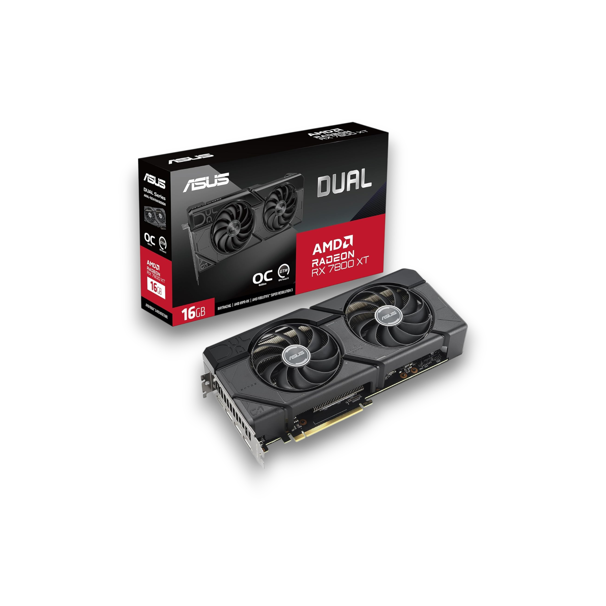 ASUS Dual Radeon RX 7800 XT OC Edition 16GB GDDR6 - Image 1