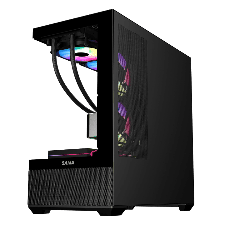 SAMA SV02 ATX Mid Tower Black thumbnail 3