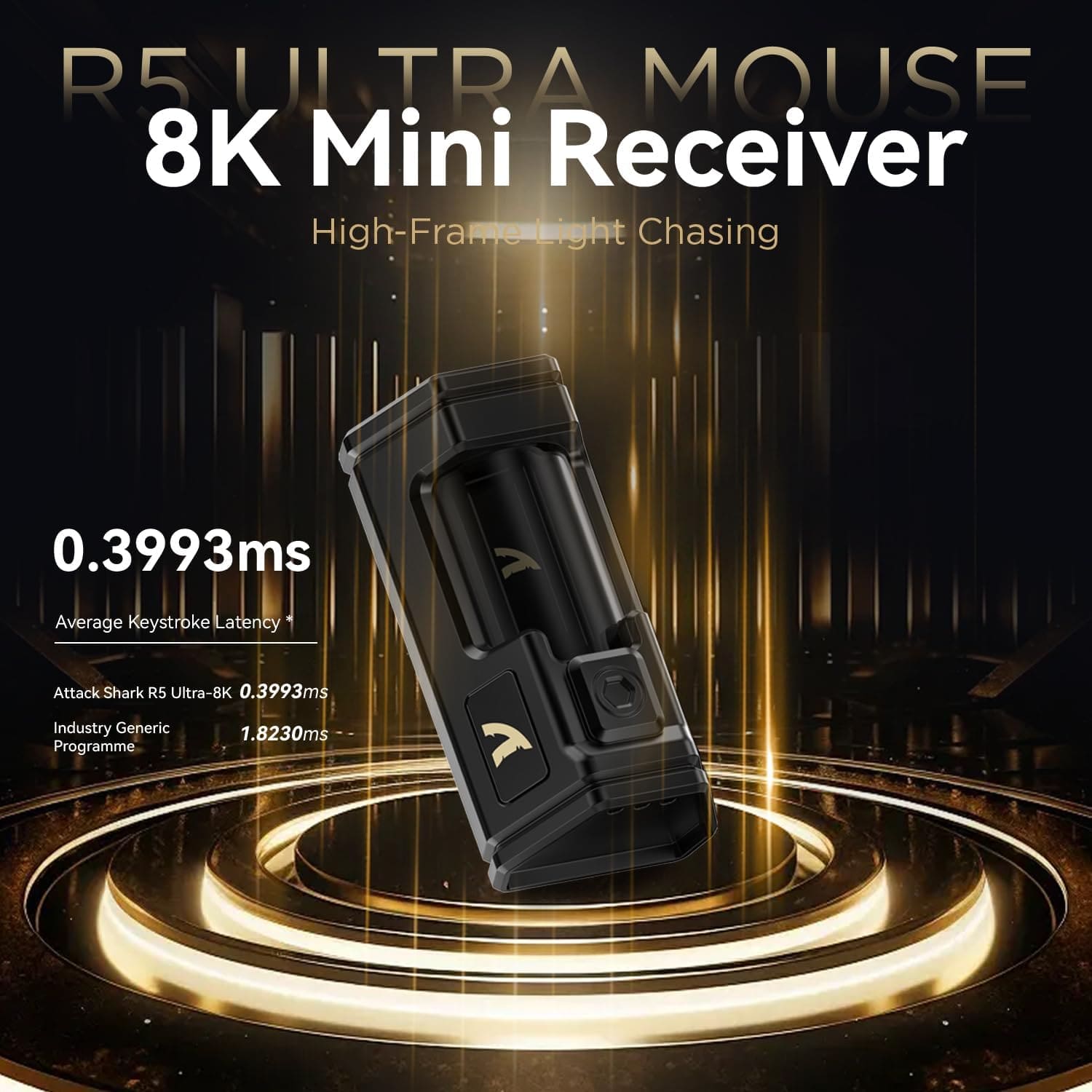 Attack Shark R5 Ultra Wireless PAW3950MAX Black thumbnail 5