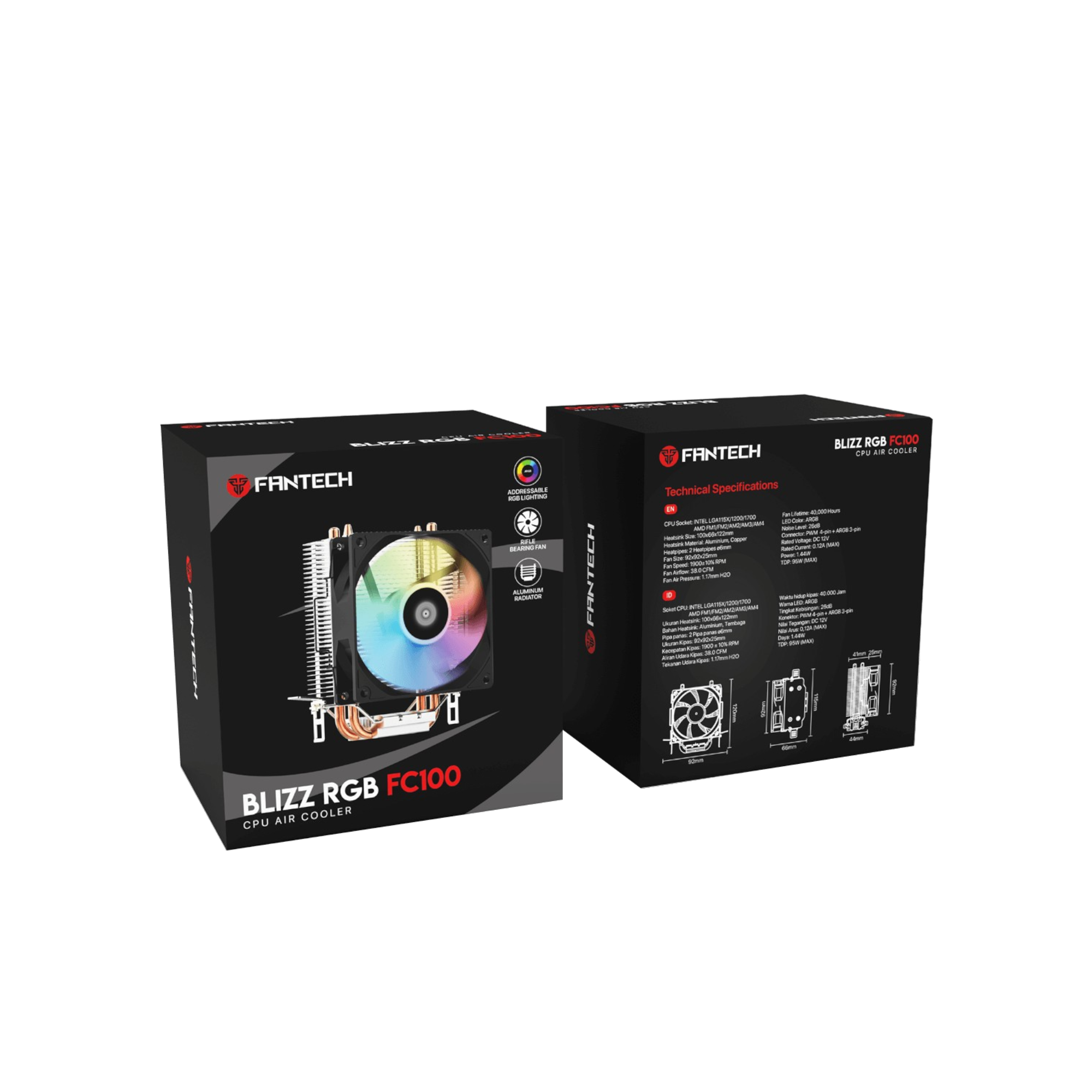 FANTECH BLIZZ FC100 ARGB thumbnail 3