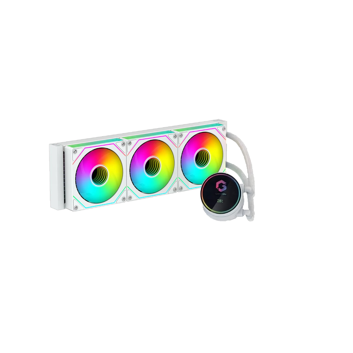 GAMEON Kraken N360 LCD Liquid  (White)