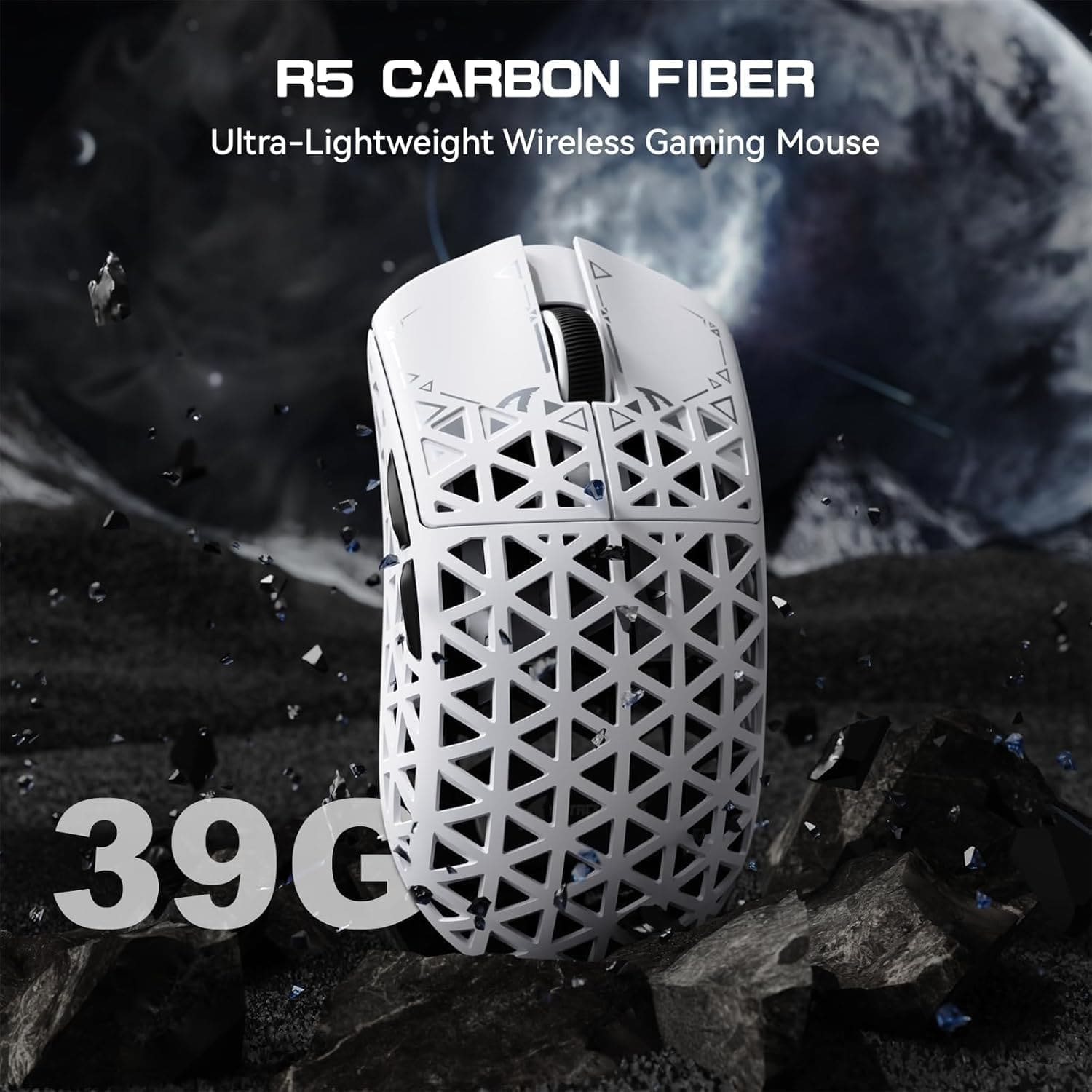 Attack Shark R5 Ultra Wireless PAW3950MAX White thumbnail 2