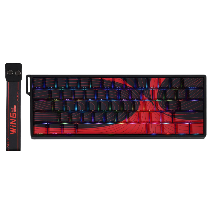 AULA WIN60 HE MAX Series Black & Red - Image 1