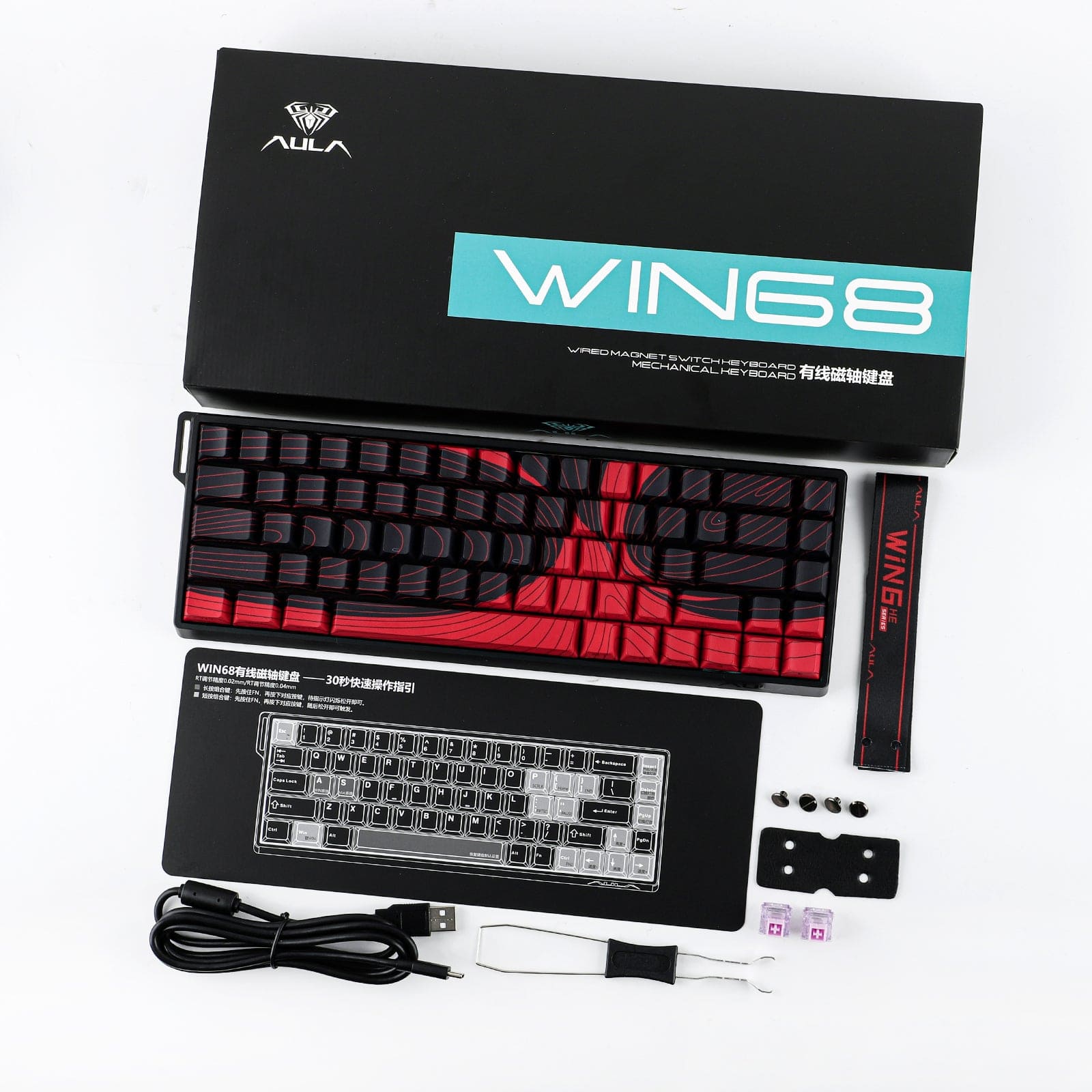 AULA WIN68 HE MAX Series Black&Red thumbnail 5