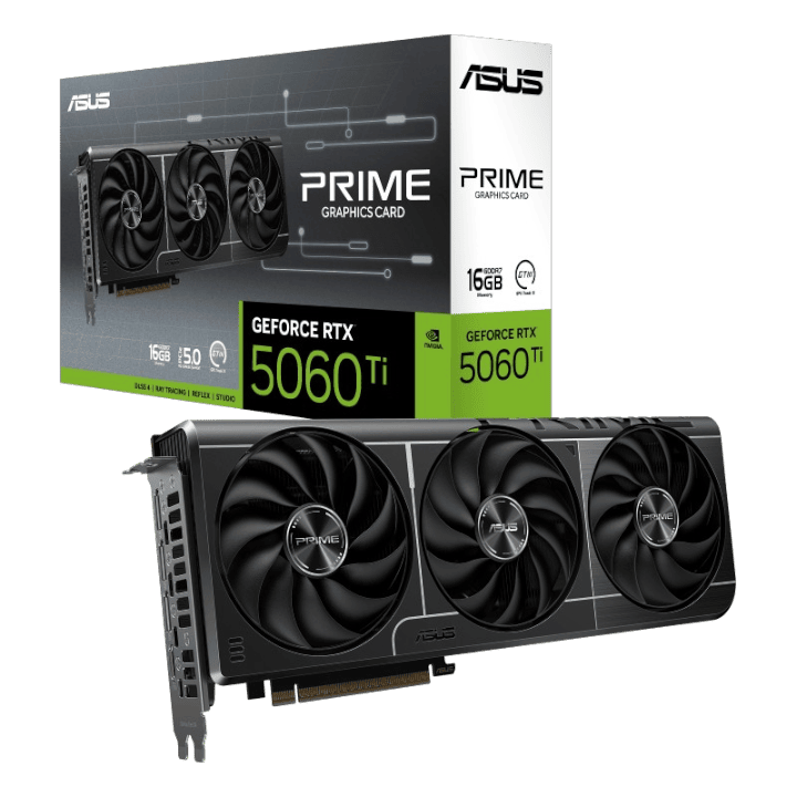 ASUS Prime RTX 5060 Ti 16GB GDDR7 3-Fan OC Edition - Image 1