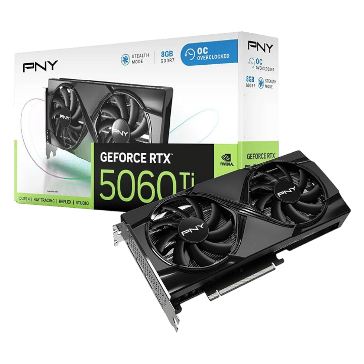 PNY RTX 5060 Ti 8GB OC Overclocked Dual Fan - Image 1