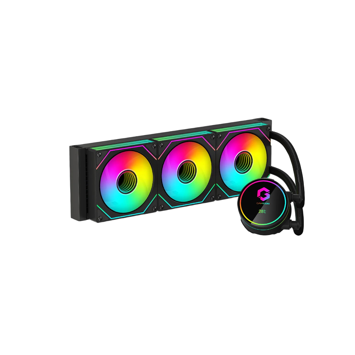 GAMEON Kraken N360 LCD Liquid  (Black)