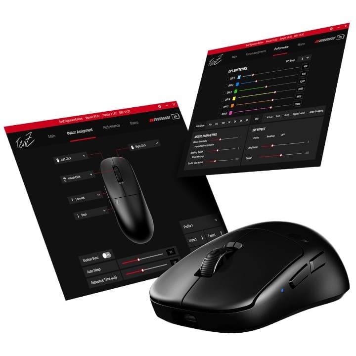 Pulsar TenZ Signature Edition Gaming Mouse Black thumbnail 4