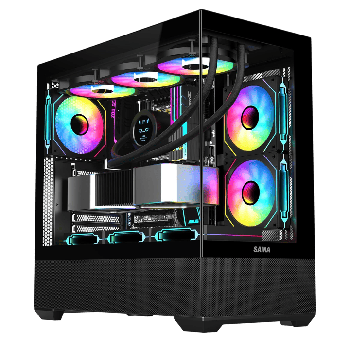 SAMA SV02 ATX Mid Tower Black - Image 1