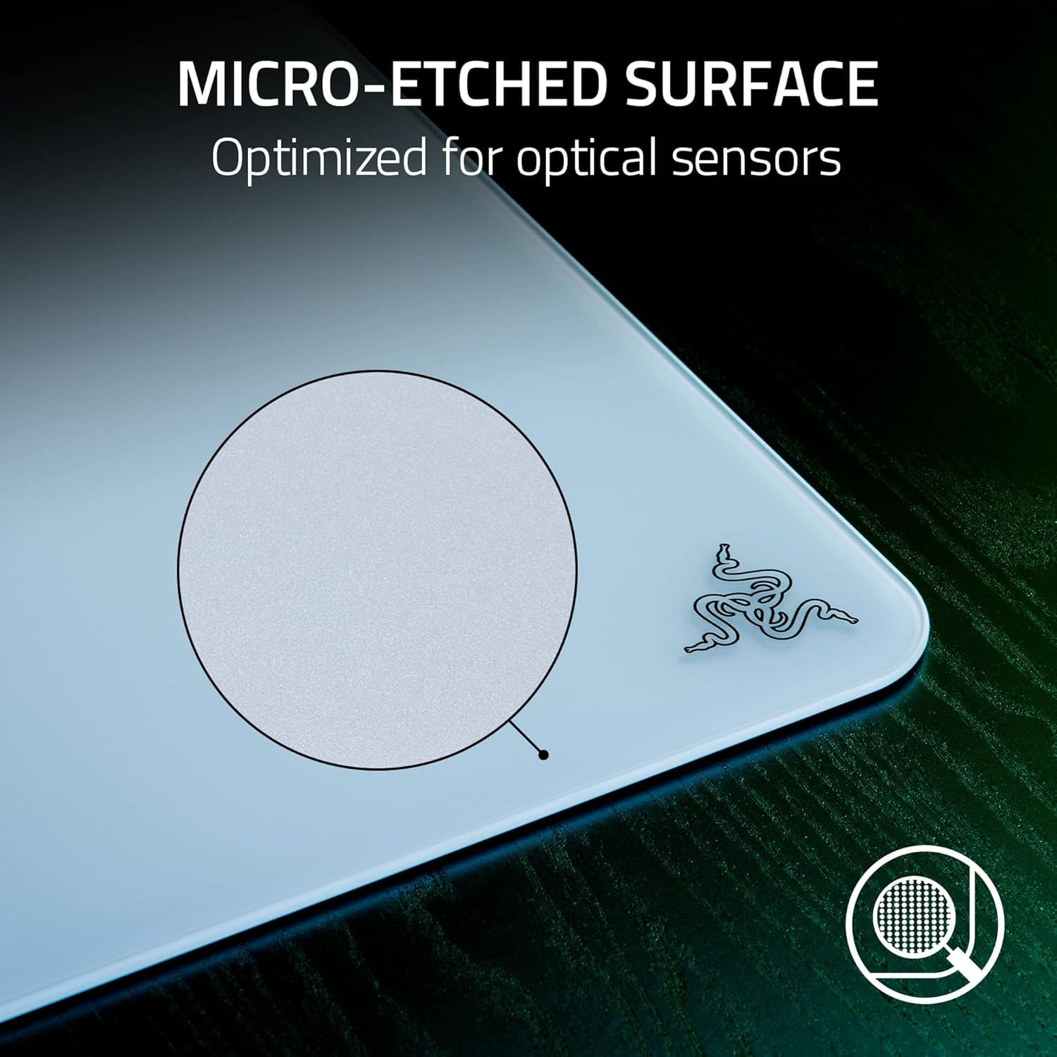 RAZER Atlas Glass Mousepad - White thumbnail 3
