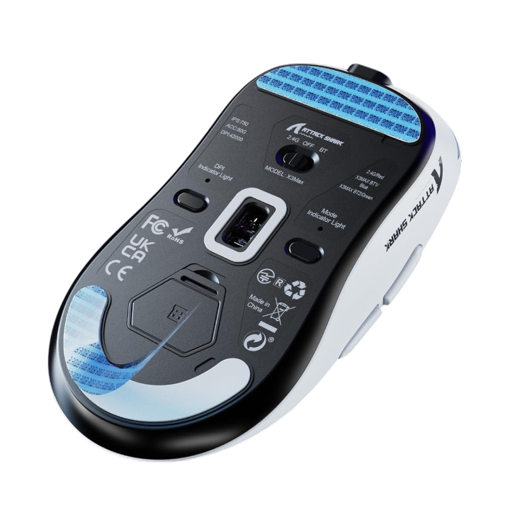 ATTACK SHARK X3MAX PAW3950 Wireless (White) thumbnail 3