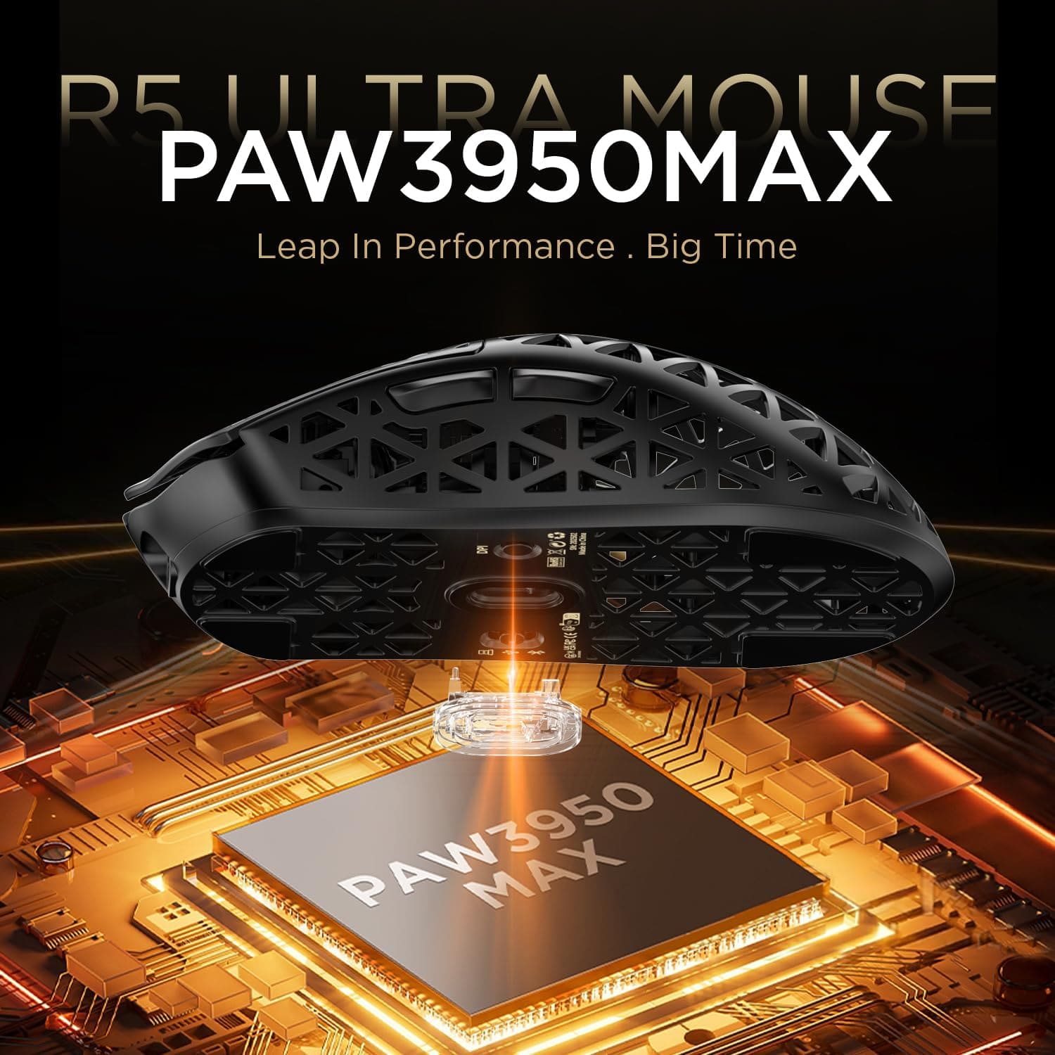 Attack Shark R5 Ultra Wireless PAW3950MAX Black thumbnail 4