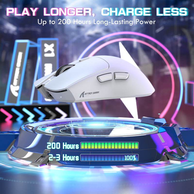 ATTACK SHARK X1 Tri-Mode White thumbnail 4