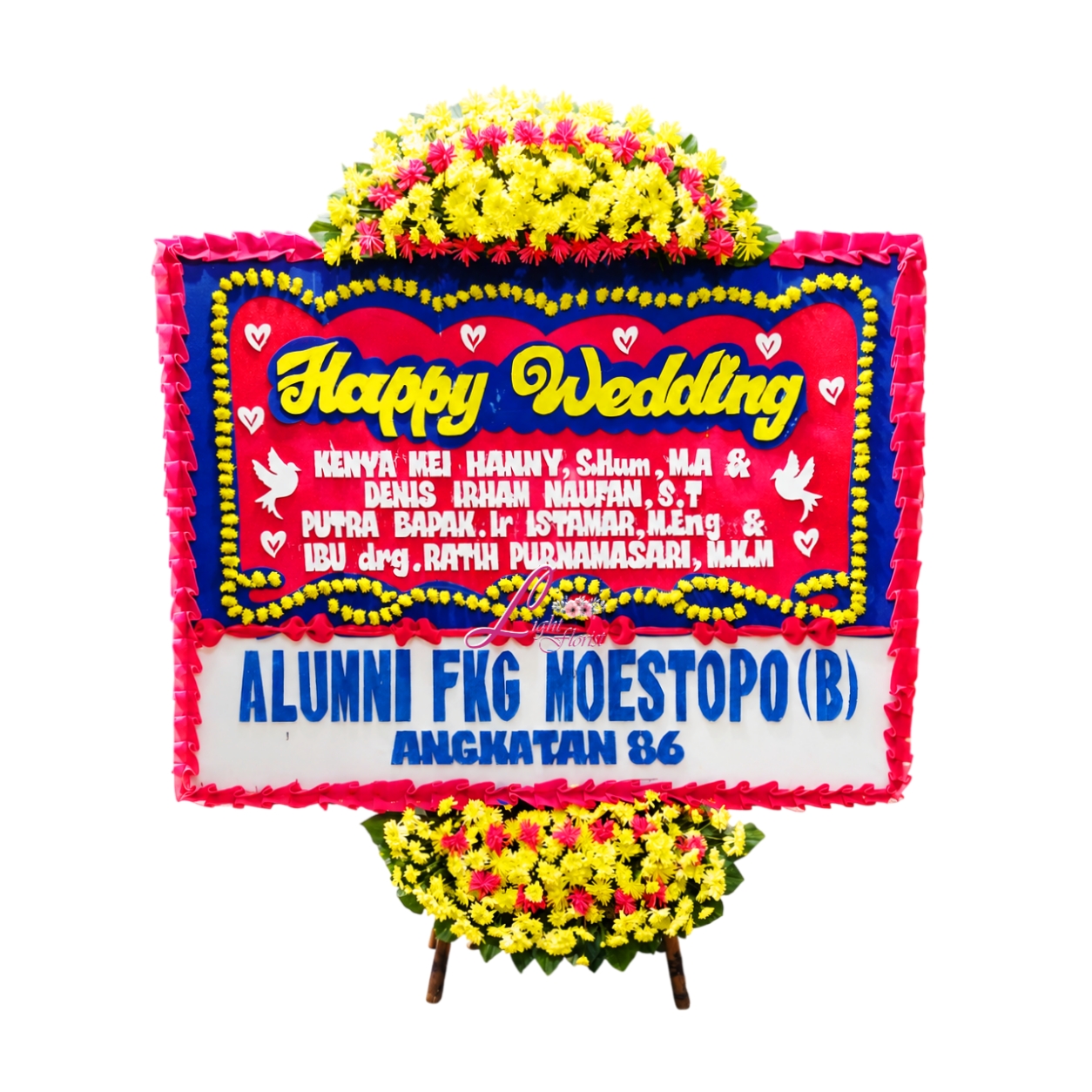Bunga Papan Wedding Jakarta LFJKT-078