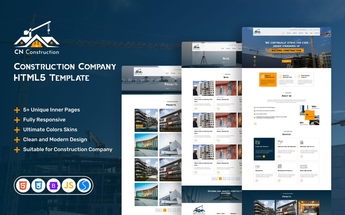 CN Construction Website HTML Template