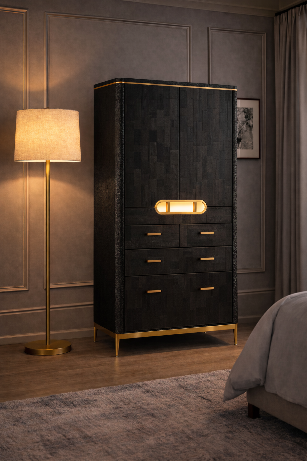 The Charred Wardrobe — render