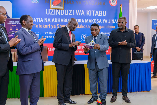 JAJI MKUU AZINDUA KITABU CHA SHERIA HATIA NA ADHABU KATIKA MAKOSA YA JINAI...