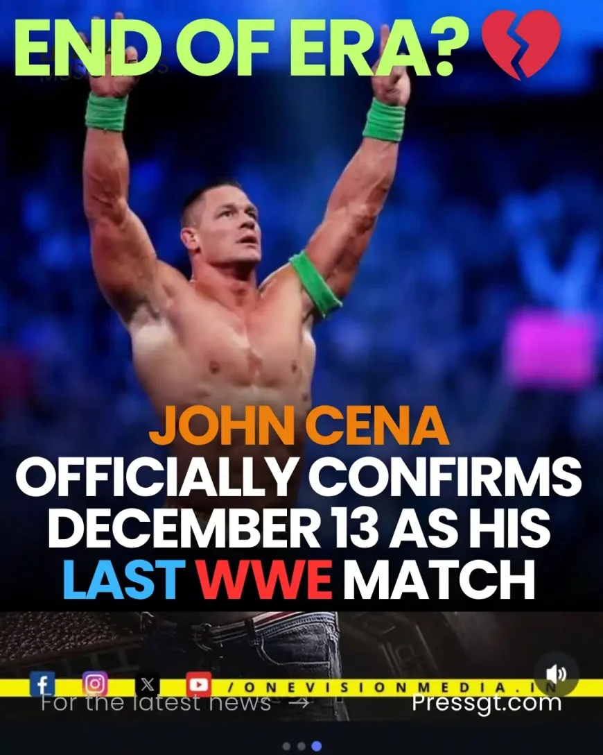 WWE legend John Cena announces December 13 as his last match