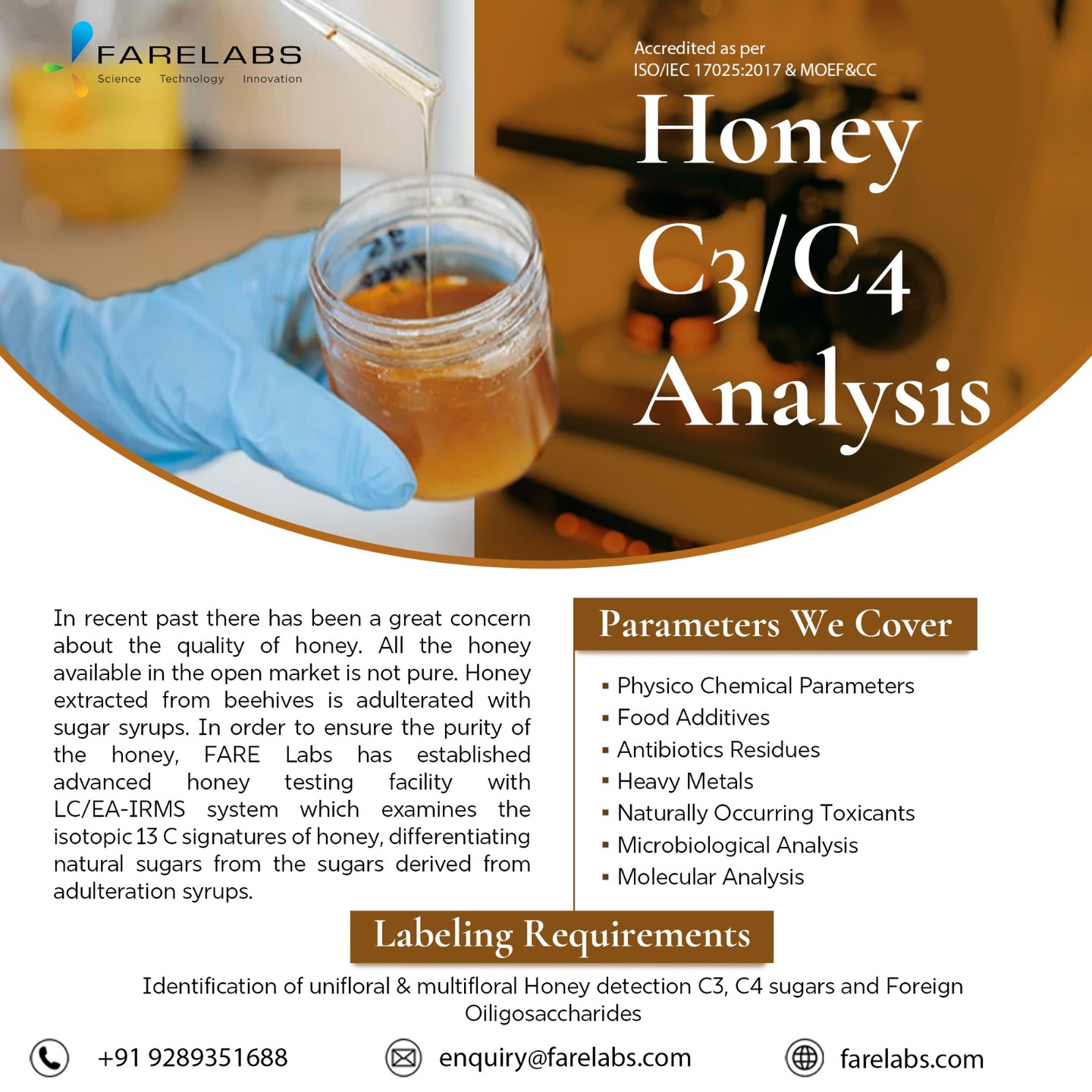 Training on Honey and Honey Products at FARE Labs Pvt. Ltd.