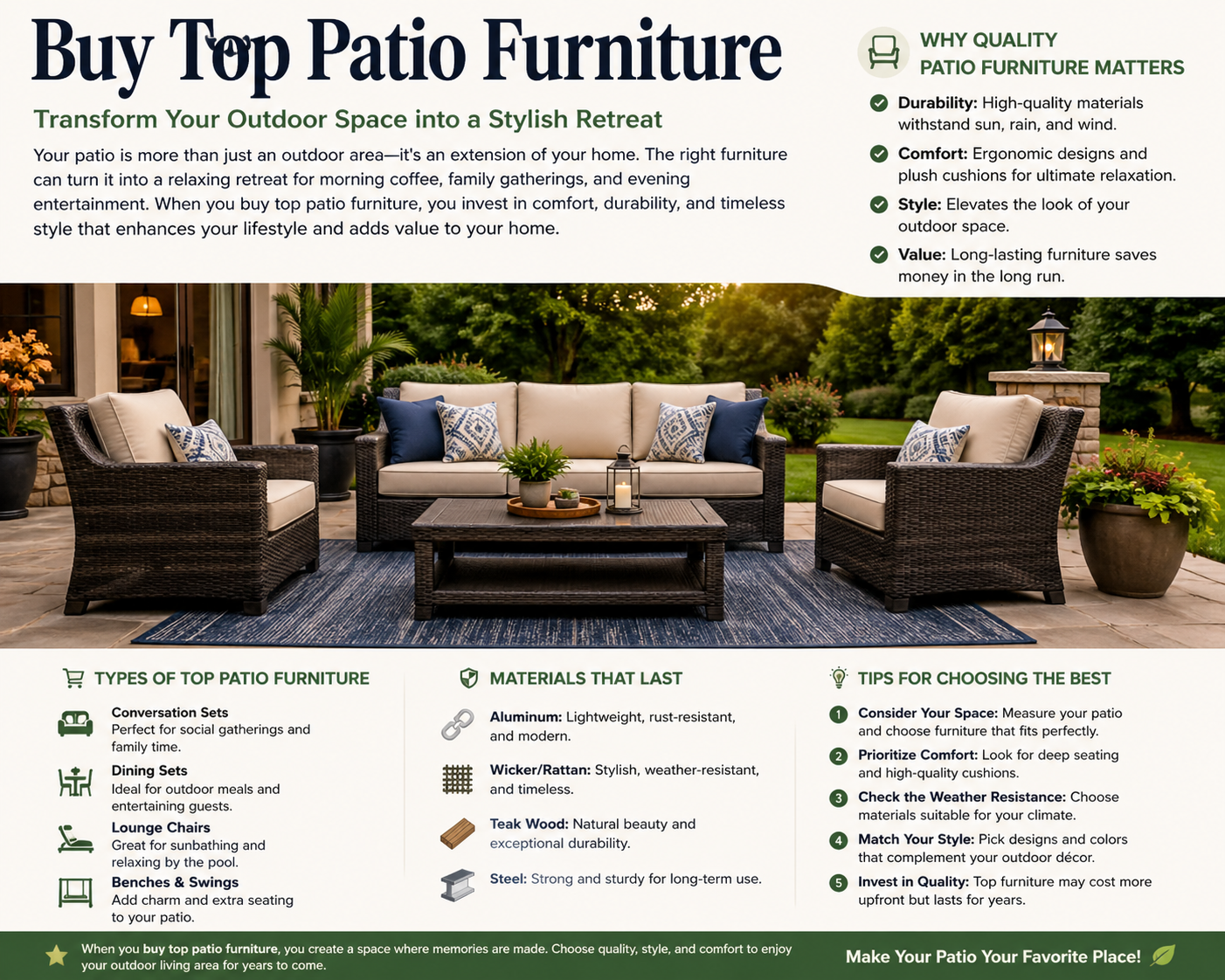 Buy Top Patio Furniture