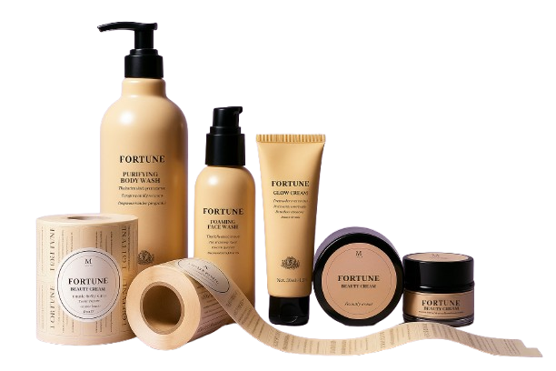 Self Adhesive Labels UAE Custom Printed by Fortune Pack