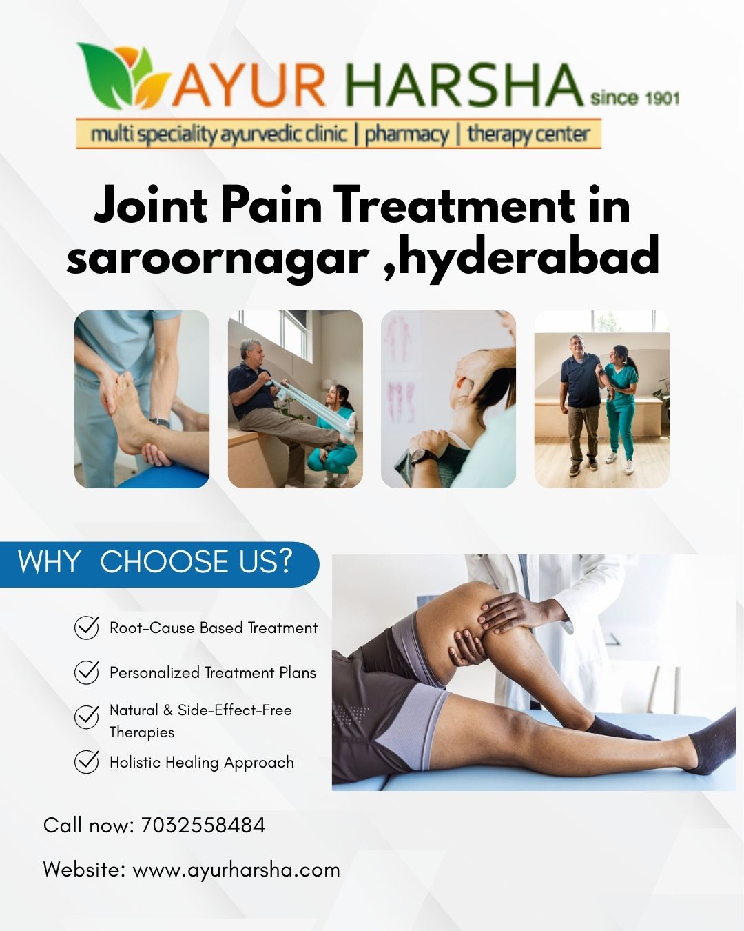 Natural Ayurvedic Approach to Joint Pain Relief in Hyderabad