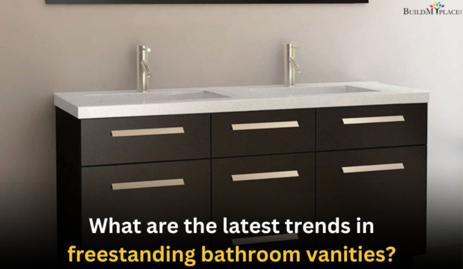 What are the latest trends in freestanding bathroom vanities?