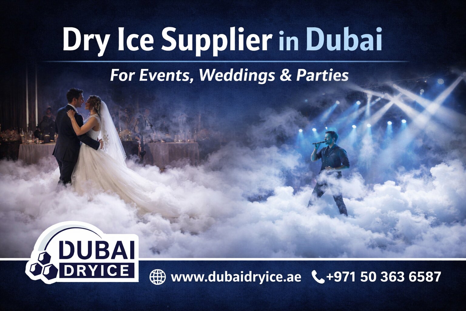 Dry Ice Supplier in Dubai for Events Weddings Parties