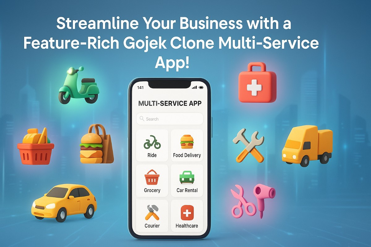  Business with a Feature-Rich Gojek Clone Multi-Service App!
