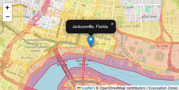 Hurricane Evacuation Zone Tool