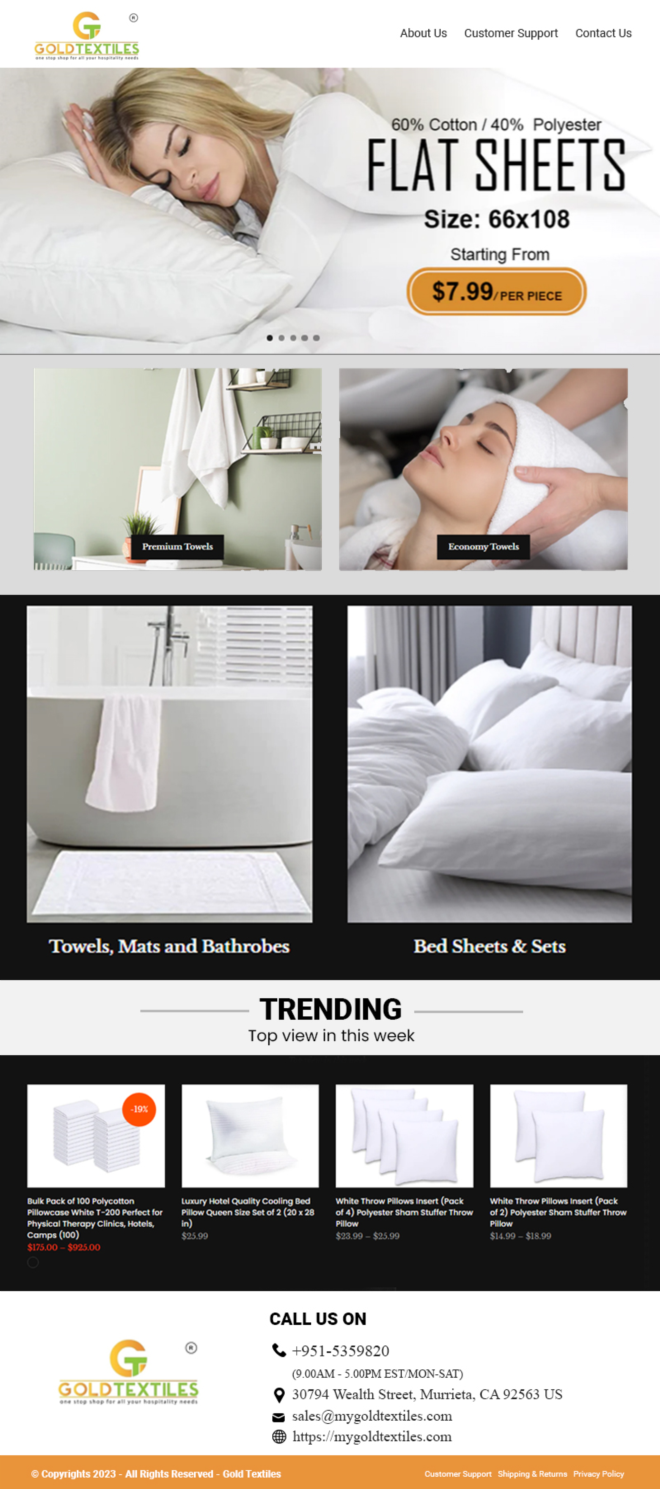 Gold Textiles Ltd: The Name You Can Trust for Wholesale Linen 