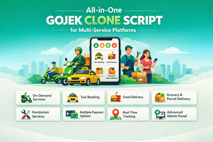 All-in-One Gojek Clone Script for Multi-Service Platforms