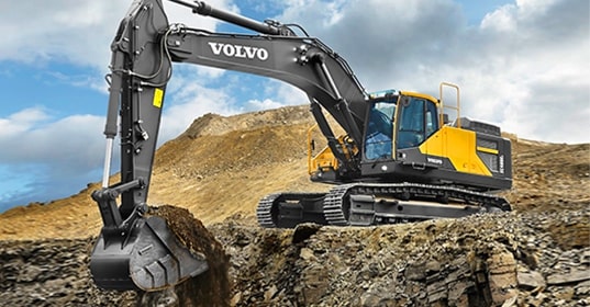 VOLVO EC750D, VOLVO EC550EL & VOLVO EC300DL Excavators