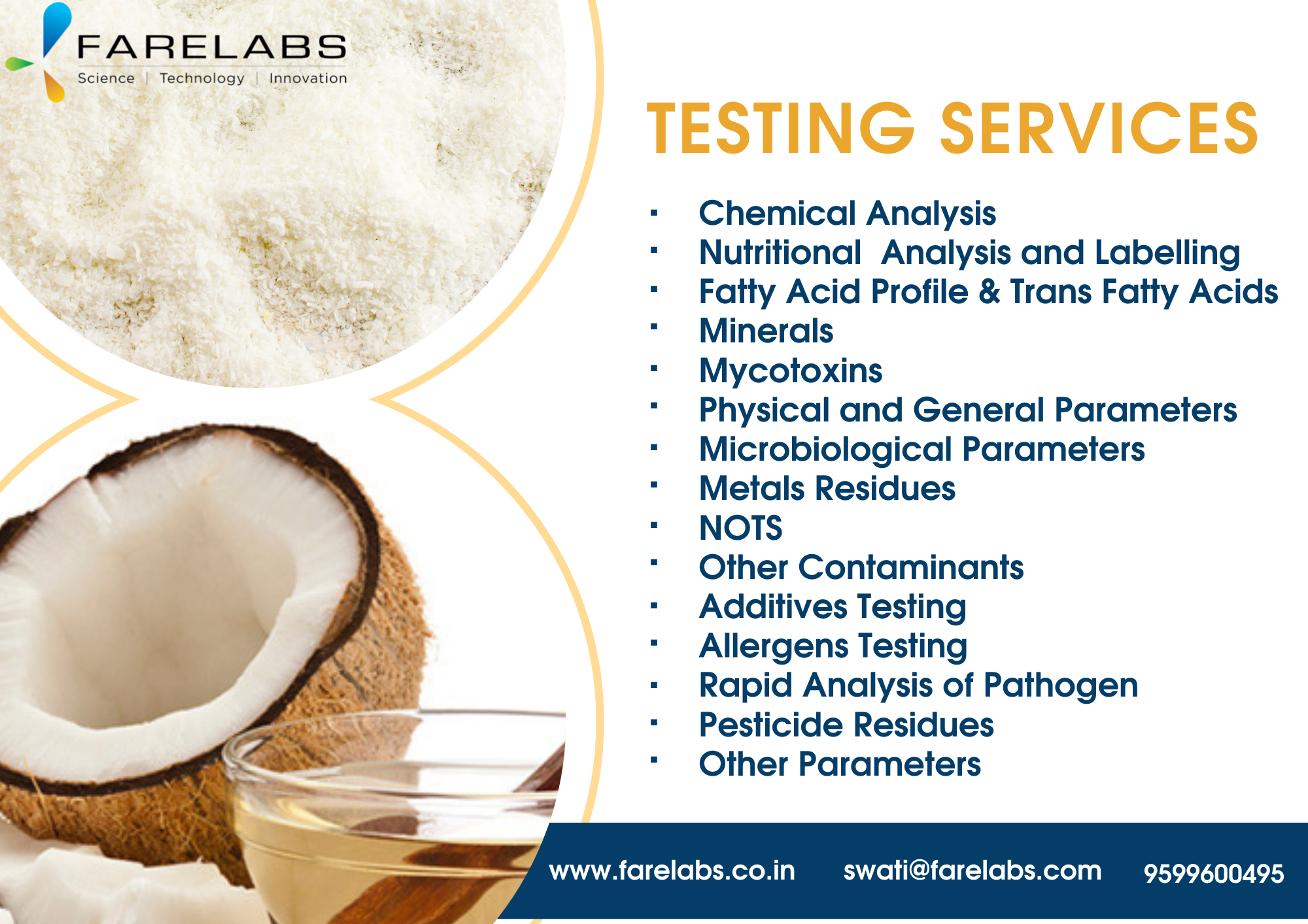 A laboratory called FARE LABS Pvt Ltd does environmental