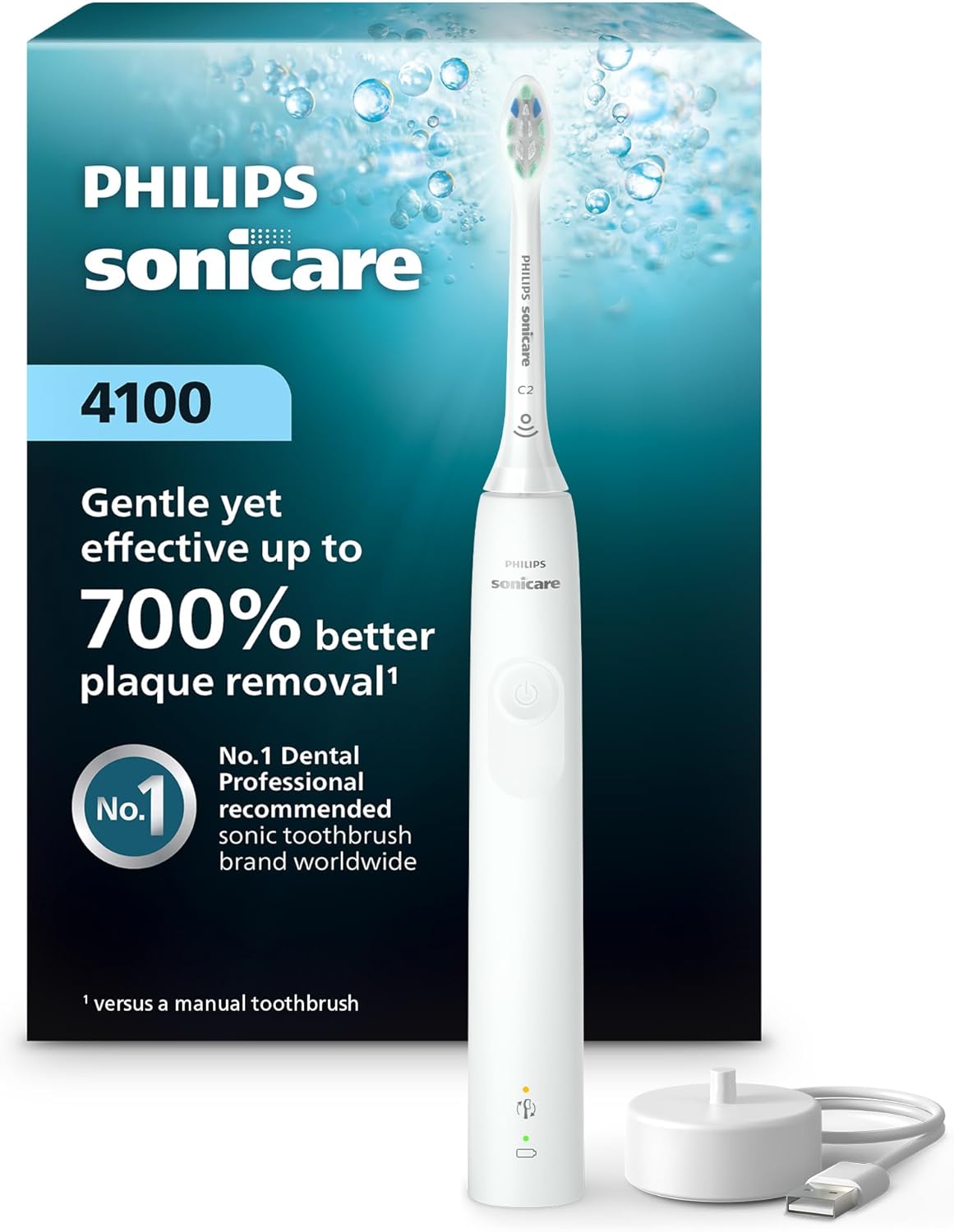 Philips Sonicare 4100 Power Toothbrush, Rechargeable 