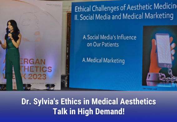 Dr. Sylvia Delivers a Talk About “Ethics in Aesthetic Medicine” at the Allergan Aesthetics Week 2023